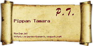 Pippan Tamara névjegykártya
